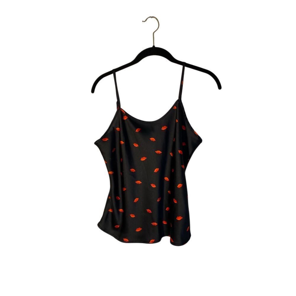 A new day women’s spaghetti strap, Kennesaw, black and red lips small